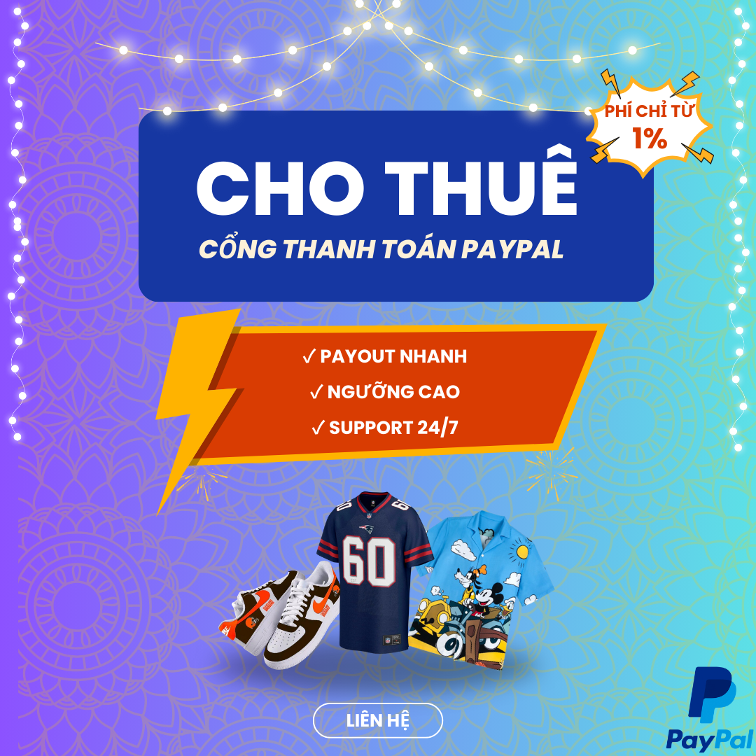 Cho thuê cổng thanh toán PayPal